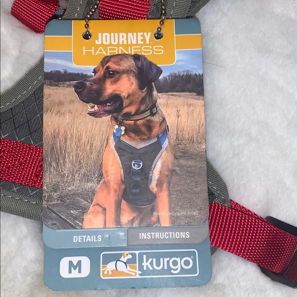 🪻 Kurgo Journey Air Polyester Reflective No Pull Red Dog Harness NWT M - Picture 5 of 11